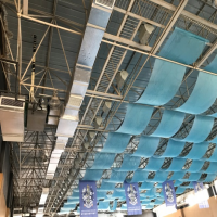 宁波某学校游泳馆钢结构网架屋顶检测